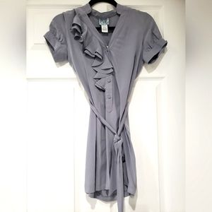 Tabitha by Anthropologie Gray Silk Dress - NEW